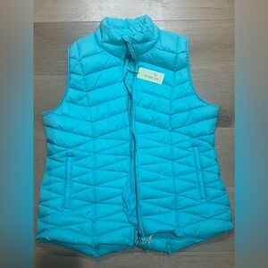 Down vest mint green medium